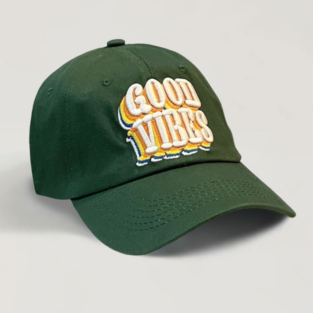 Good vibes message hat